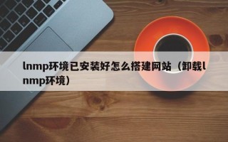 新疆lnmp环境已安装好怎么搭建网站（卸载lnmp环境）
